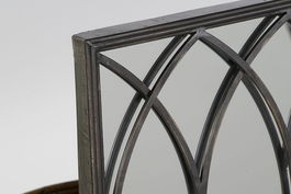 DKD Home Decor Espejo Moderno Negro Metal Espejo 40 x 12 x 80 cm