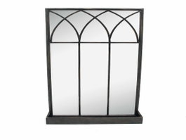 DKD Home Decor Espejo de Metal Negro 40x12x80 cm