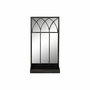 DKD Home Decor Espejo Moderno Negro Metal Espejo 40 x 12 x 80 cm