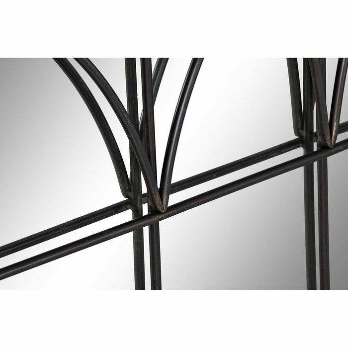 DKD Home Decor Espejo de Metal Negro 76x76 cm