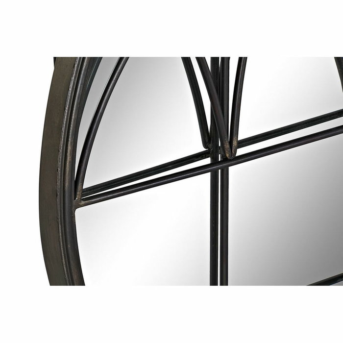 DKD Home Decor Espejo de Metal Negro 76x76 cm