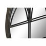 DKD Home Decor Espejo de Metal Negro 76x76 cm