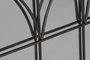 DKD Home Decor Espejo Moderno Negro Metal y Espejo 76 x 76 x 4 cm