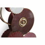 DKD Home Decor Espejo de Metal con Círculos Rosa Oscuro 116x71x8 cm