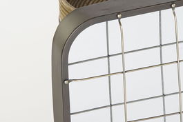 DKD Home Decor Espejo Loft Negro Dorado Metal y Espejo 45.5 x 55 x 7.5 cm