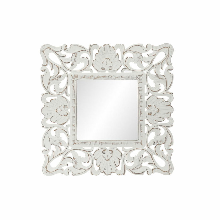 Espejo de pared DKD Home Decor Blanco Madera MDF Decapé (60 x 2 x 60 cm) Espejo de pared DKD Home Decor Blanco Madera MDF Decapé (60 x 2 x 60 cm)