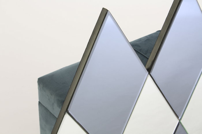 DKD Home Decor Espejo Moderno Negro Cristal Madera Rombos 120 x 2 x 80 cm DKD Home Decor Espejo Moderno Negro Cristal Madera Rombos 120 x 2 x 80 cm