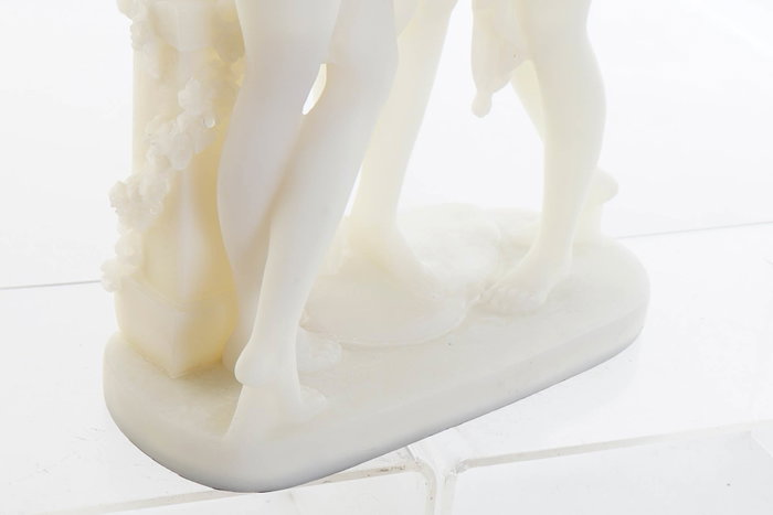 DKD Home Decor Figura de Resina Clásico Blanco