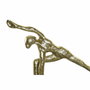 DKD Home Decor Set de 3 Figuras de Yoga en Aluminio y MDF, Dorado y Negro