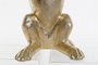 DKD Home Decor Figura Decorativa de Perro con Bandeja Resina Dorado Estilo Moderno Desmontable 44 x 26 x 38 cm