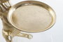 DKD Home Decor Figura Decorativa de Perro con Bandeja Resina Dorado Estilo Moderno Desmontable 44 x 26 x 38 cm