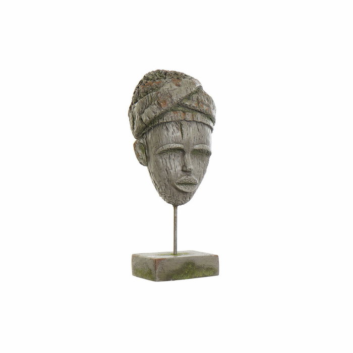 DKD Home Decor Figura Africana Gris en Fibra de Vidrio y Metal DKD Home Decor Figura Africana Gris en Fibra de Vidrio y Metal