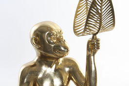 DKD Home Decor Figura Decorativa Resina y Metal Dorado 25 x 43.5 x 27 cm