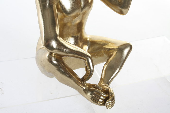 DKD Home Decor Figura Decorativa Resina y Metal Dorado 25 x 43.5 x 27 cm