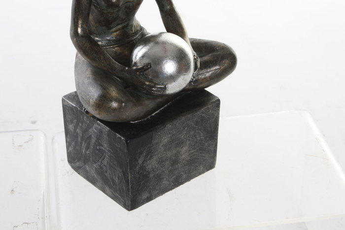 DKD Home Decor Figura de Resina Chica Gimnasta Cobrizo