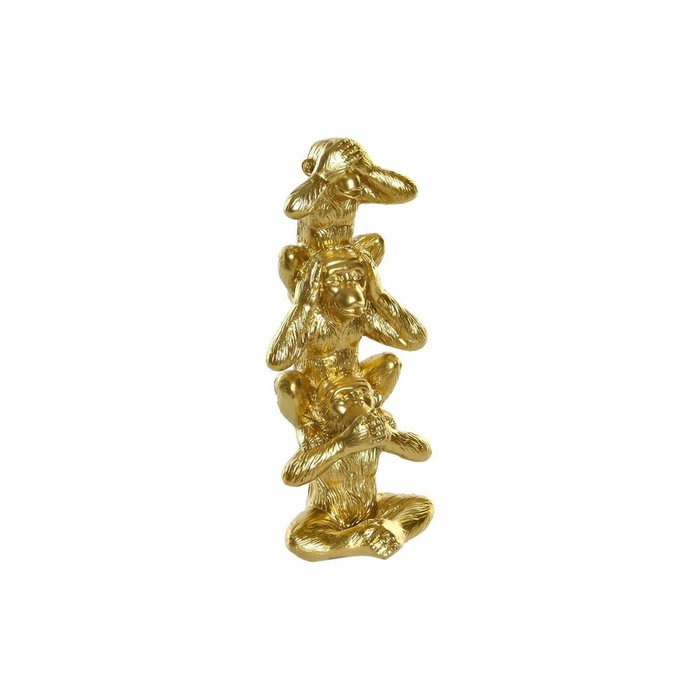 DKD Home Decor Figura de Monos en Resina Dorado DKD Home Decor Figura de Monos en Resina Dorado