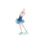 DKD Home Decor Figura de Bailarina en Resina Azul