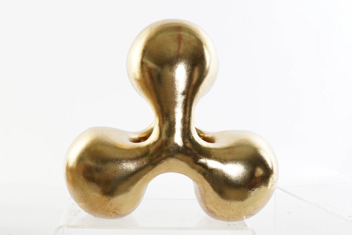 DKD Home Decor Figura de Resina Abstracta Dorada