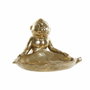 DKD Home Decor Figura de Resina Mono Hoja Dorado