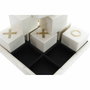DKD Home Decor Juego de Mesa Tres en Raya Hueso y Mango 21x21x6 cm