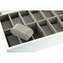 DKD Home Decor Relojero de MDF y Cristal Blanco para 12 Relojes