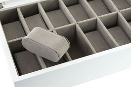 DKD Home Decor Relojero Romantico Blanco Gris 29.5 x 20.5 x 9 cm