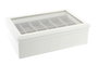 DKD Home Decor Relojero de MDF y Cristal Blanco para 12 Relojes
