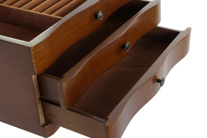 DKD Home Decor Joyero Marron 18 x 16 x 27 cm