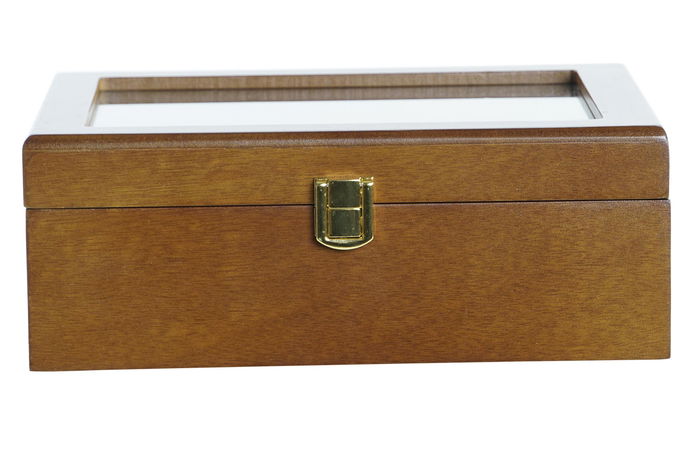 Relojero DKD Home Decor Marron 18 x 8 x 22 cm para 3 relojes