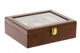 Relojero DKD Home Decor Marron 18 x 8 x 22 cm para 3 relojes