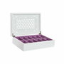 DKD Home Decor Relojero MDF y Cristal Blanco y Lila