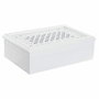 DKD Home Decor Relojero MDF y Cristal Blanco y Lila