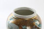 DKD Home Decor Tibor Moderno Azul Dorado Porcelana 23 x 43 x 23 cm Colección Ethan