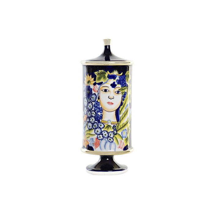 DKD Home Decor Jarrón de Porcelana MARGOT Multicolor