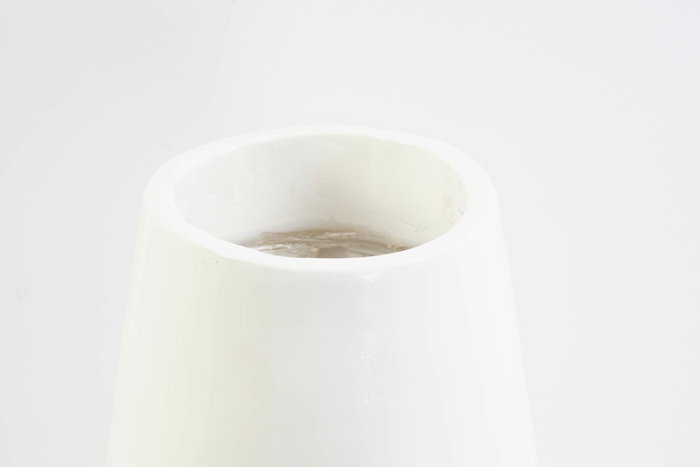 DKD Home Decor Jarrón de Resina Mujer Abstracto Brillante Blanco