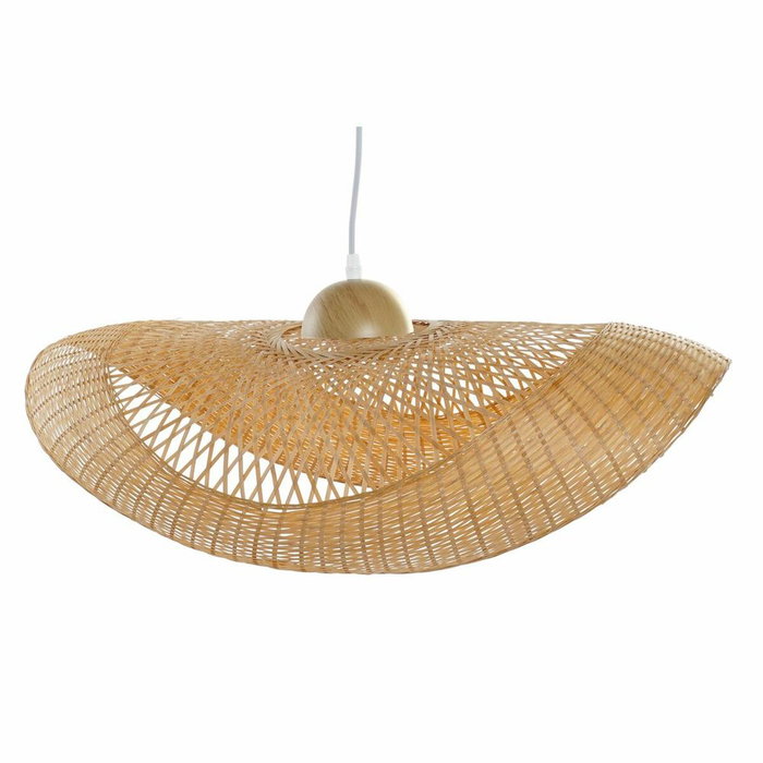 DKD Home Decor Lámpara de Techo Pamela de Bambú Marrón Natural