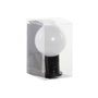 DKD Home Decor Decoración Luminosa Imán LED 6x6x10 Bombilla Negro