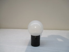 DKD Home Decor Decoración Luminosa Imán LED 6x6x10 Bombilla Negro