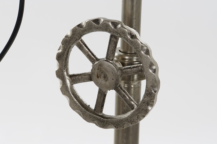 DKD Home Decor Lámpara Pie Vintage Plateado Metal 61 x 182 x 74 cm