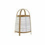 DKD Home Decor Lámpara de Techo Bambú y Lino Blanco
