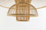 DKD Home Decor Lampara Techo Balines Bambu Natural 50 x 50 x 37 cm