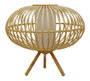 DKD Home Decor Lámpara de Sobremesa de Bambú y Madera Natural