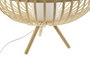 DKD Home Decor Lámpara de Sobremesa de Bambú y Madera Natural