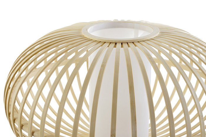 DKD Home Decor Lámpara de Sobremesa de Bambú y Madera Natural