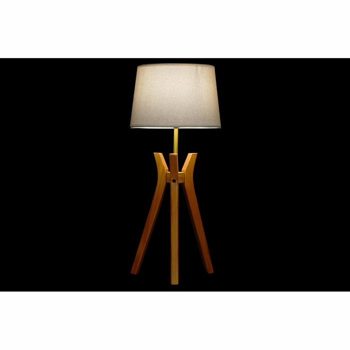DKD Home Decor Lámpara de Sobremesa de Madera y Poliéster 30x30x69 cm DKD Home Decor Lámpara de Sobremesa de Madera y Poliéster 30x30x69 cm