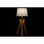 DKD Home Decor Lámpara de Sobremesa de Madera y Poliéster 30x30x69 cm