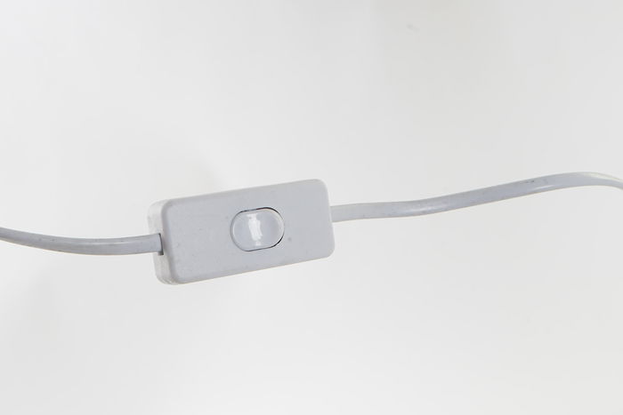 DKD Home Decor Lámpara Sobremesa Scandi Blanco 30 x 72 x 30 cm