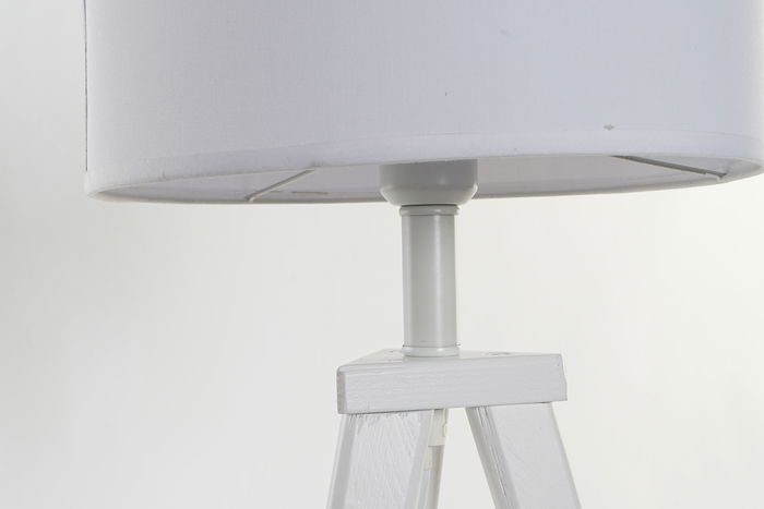 DKD Home Decor Lámpara Sobremesa Scandi Blanco 30 x 72 x 30 cm