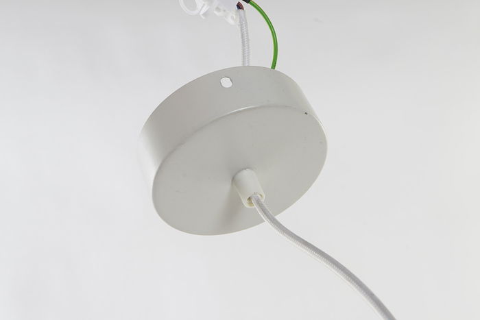 DKD Home Decor Wayan Lámpara de Techo Balines Marrón Blanco 40 x 40 x 32 cm (2 Unidades) Ratán E27 50W