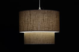 DKD Home Decor Wayan Lámpara de Techo Balines Marrón Blanco 40 x 40 x 32 cm (2 Unidades) Ratán E27 50W